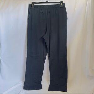 Unknown name Blair NWOT Woman's SZ L Solid Black Elastic Waist Pull On Sweatpant